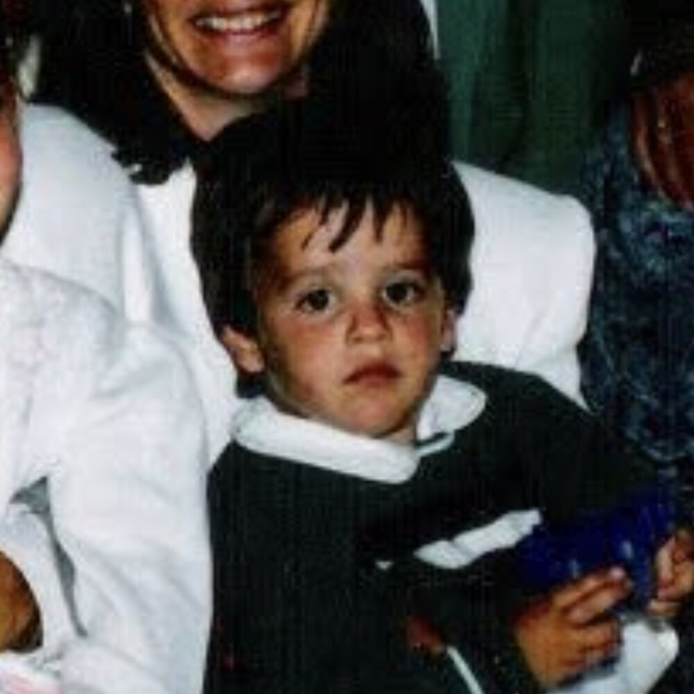 Christian de niño
